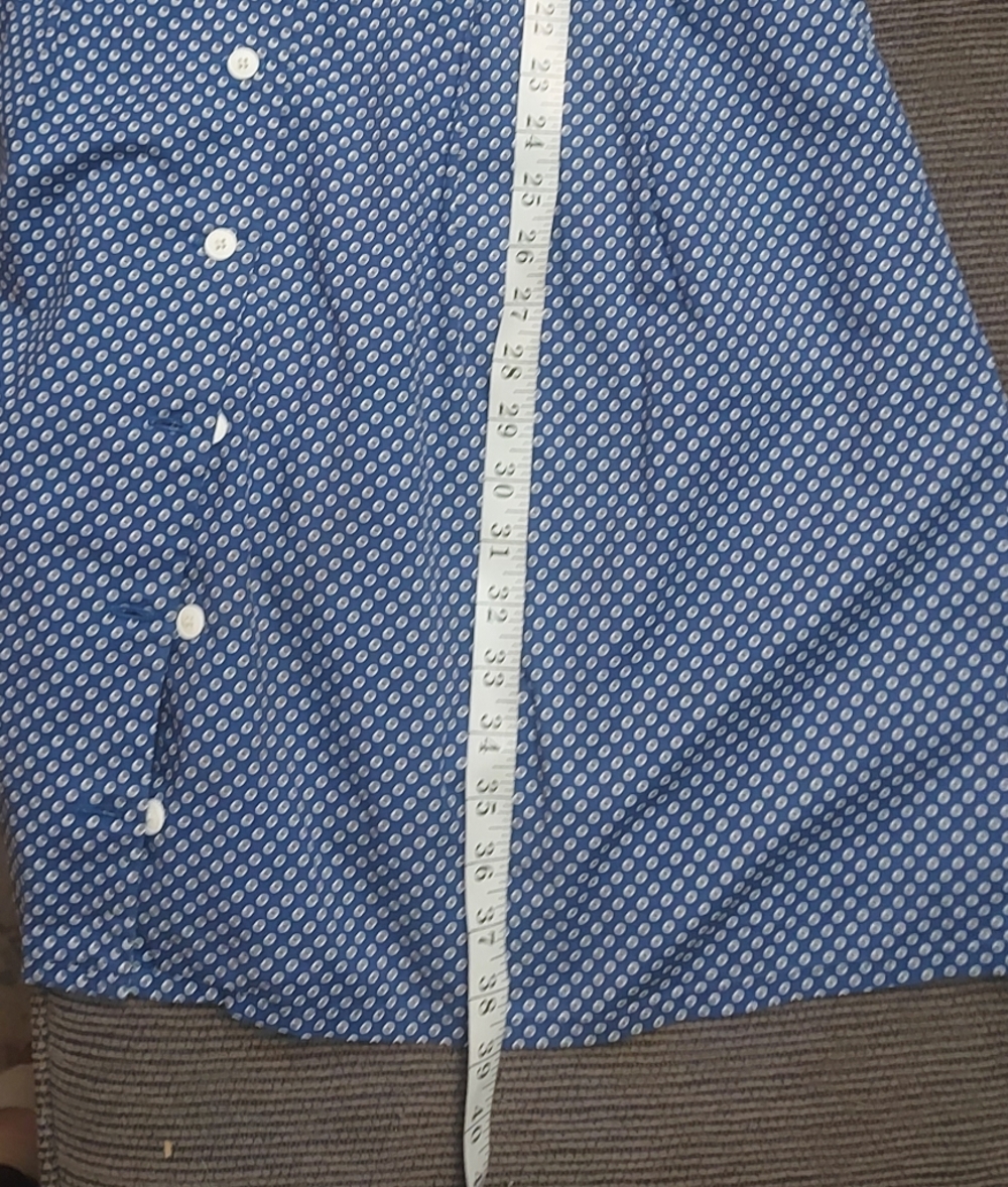 Birds of North America Blue Polka Dot Shirt Dress Button Front Fit&Flare Size 12 - Picture 12 of 14